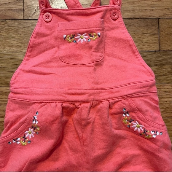 Carter's | Coral 2-Piece Floral Tee & Shortalls Set | 24 mo - Picture 5 of 8